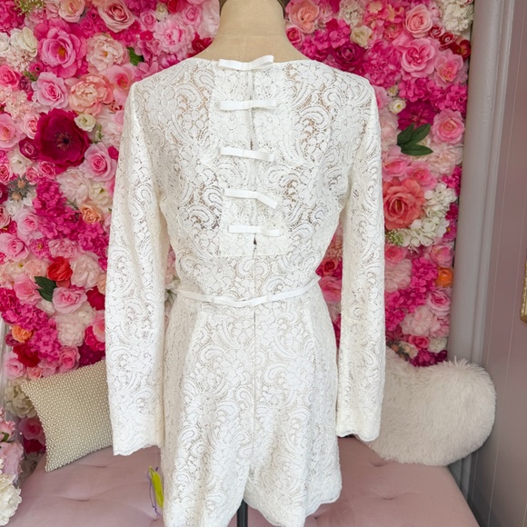 Encore by Watters | Lace Romper - Picture 3 of 4